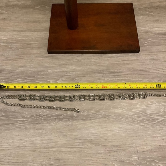 Silver belt. Solid piece with clasp. - Picture 8 of 11